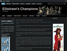 Tablet Screenshot of eilistraeeschampions.com